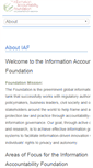 Mobile Screenshot of informationaccountability.org