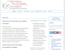 Tablet Screenshot of informationaccountability.org